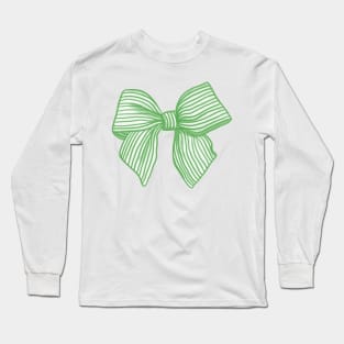 Coquette Kelly Green Bow Long Sleeve T-Shirt